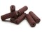 8 27mm Reddish Brown Vintage Plastic Crosshatch Patterned Tube Beads